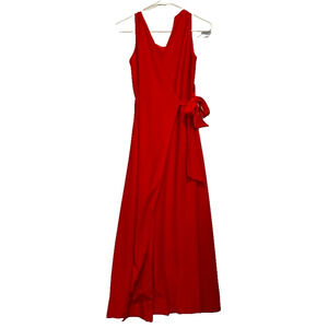 Elegant Red Sleeveless Dress